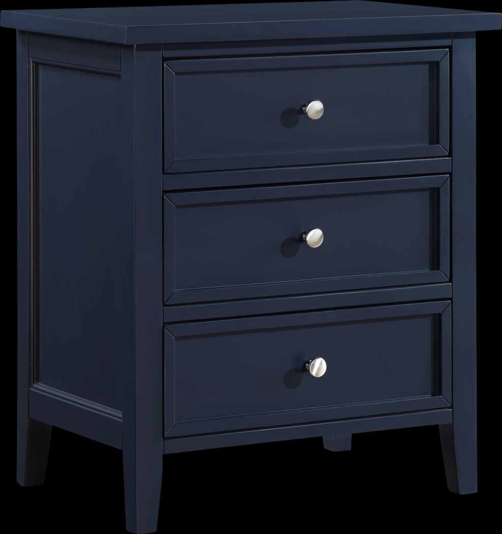 Brynlee Dark Blue Nightstand - Thumbnail - Image 8
