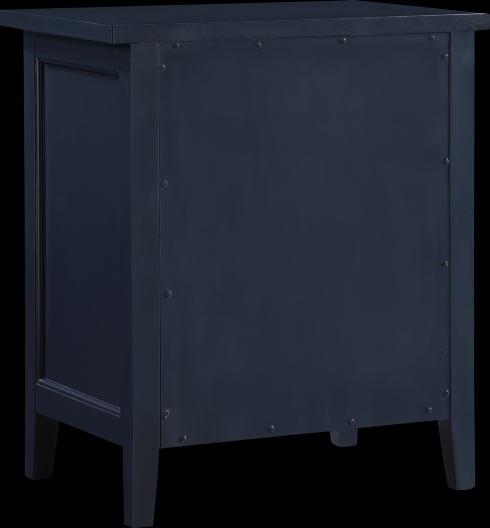 Brynlee Dark Blue Nightstand - Thumbnail - Image 9
