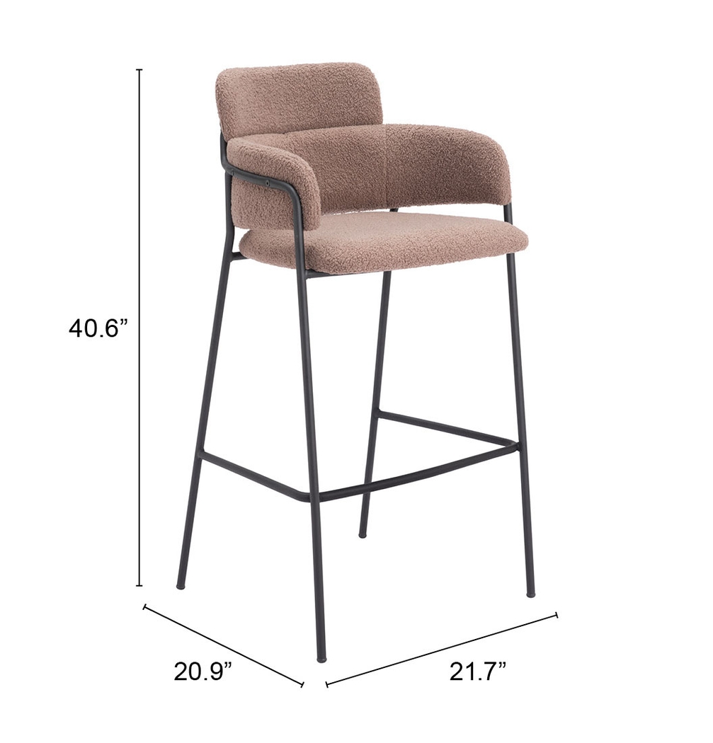 Brynns Brown Barstool, Set of 2 - Thumbnail - Image 8