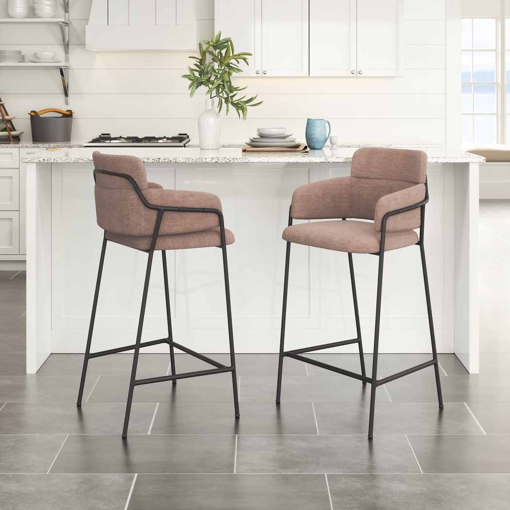 Brynns Brown Counter Height Stool, Set of 2 - Thumbnail - Image 2