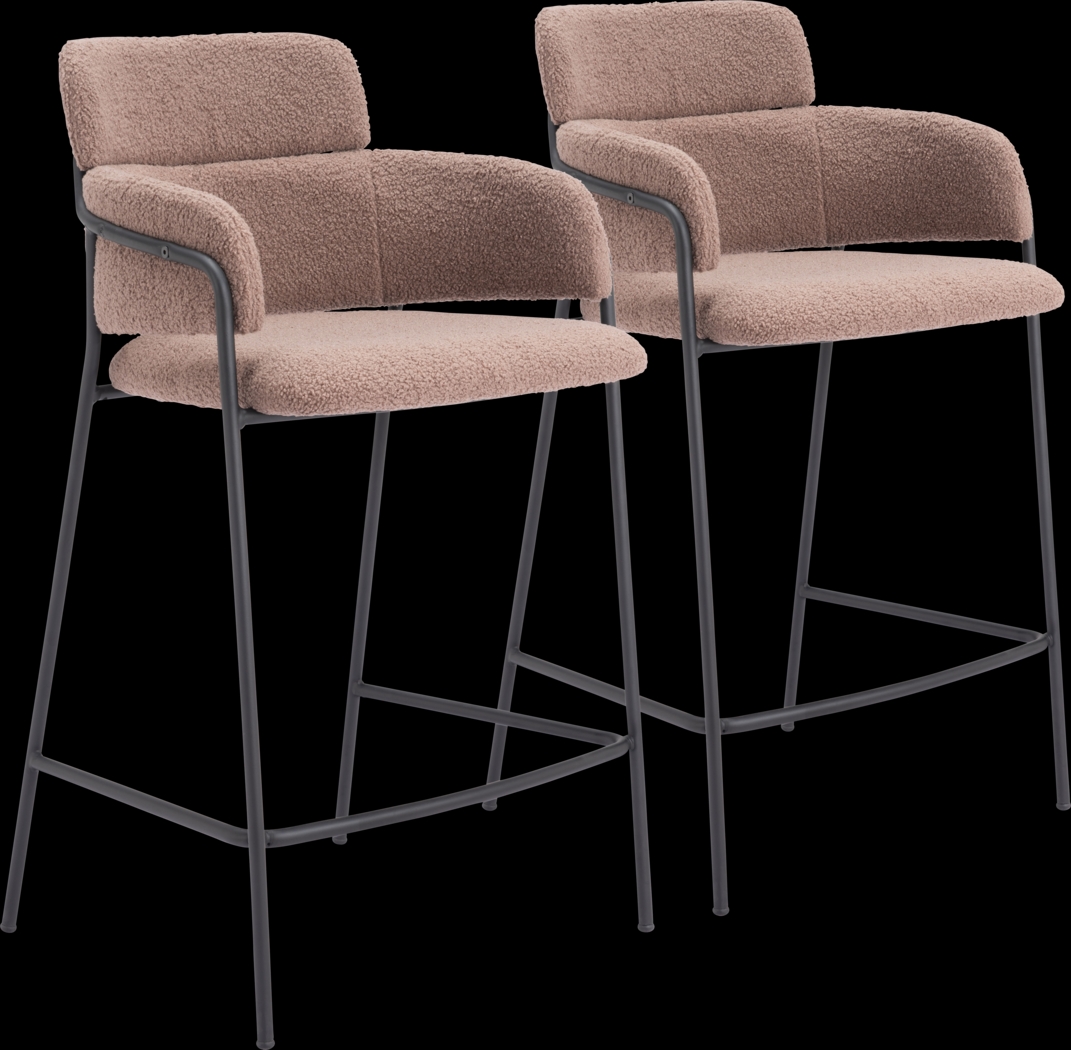 Brynns Brown Counter Height Stool, Set of 2 - Thumbnail - Image 1