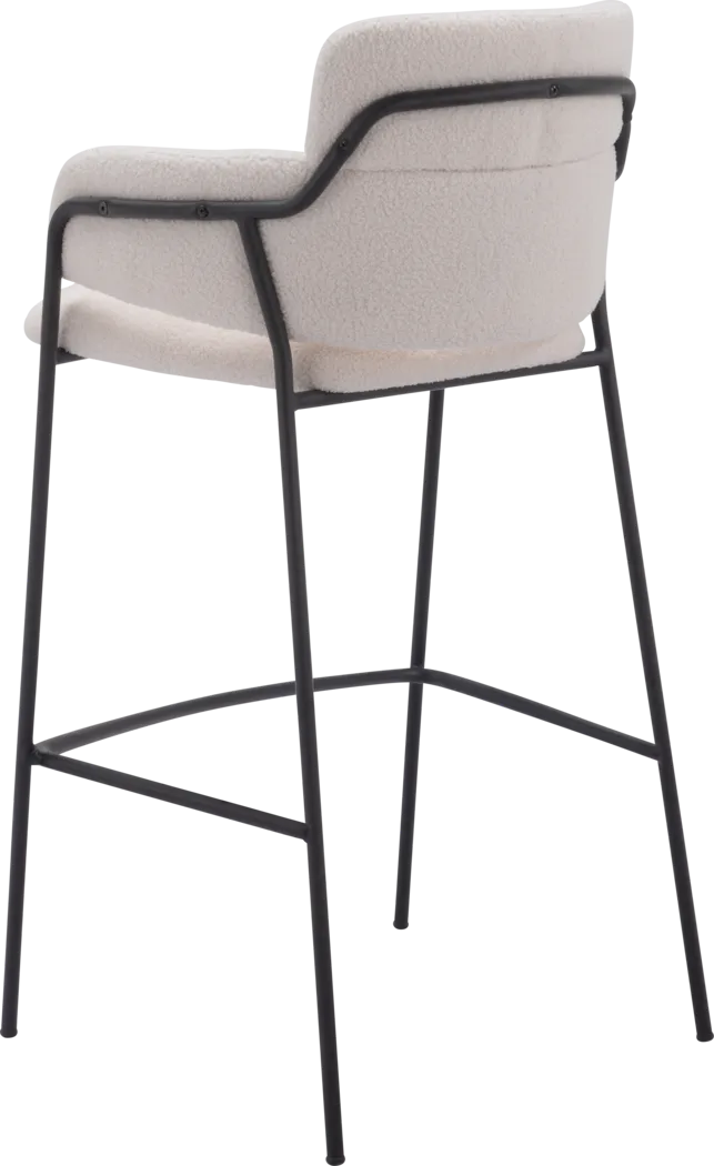 Brynns White Barstool, Set of 2 - Thumbnail - Image 6
