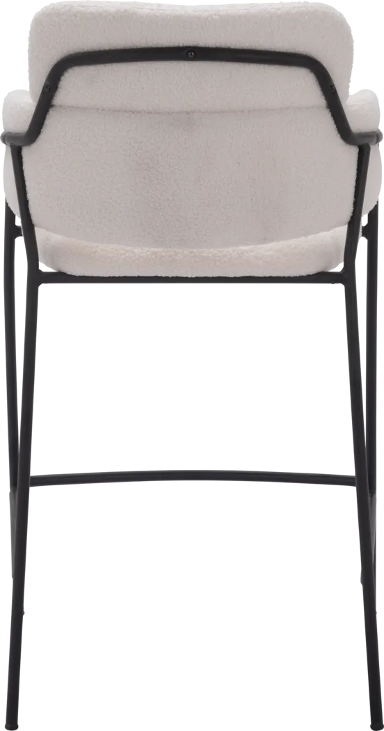 Brynns White Counter Height Stool, Set of 2 - Thumbnail - Image 5