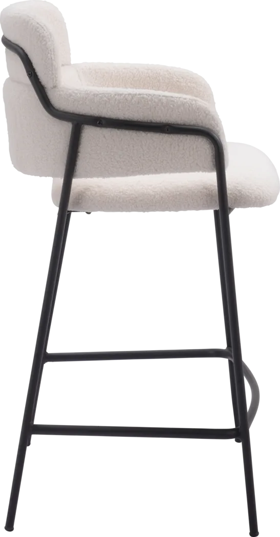 Brynns White Counter Height Stool, Set of 2 - Thumbnail - Image 7