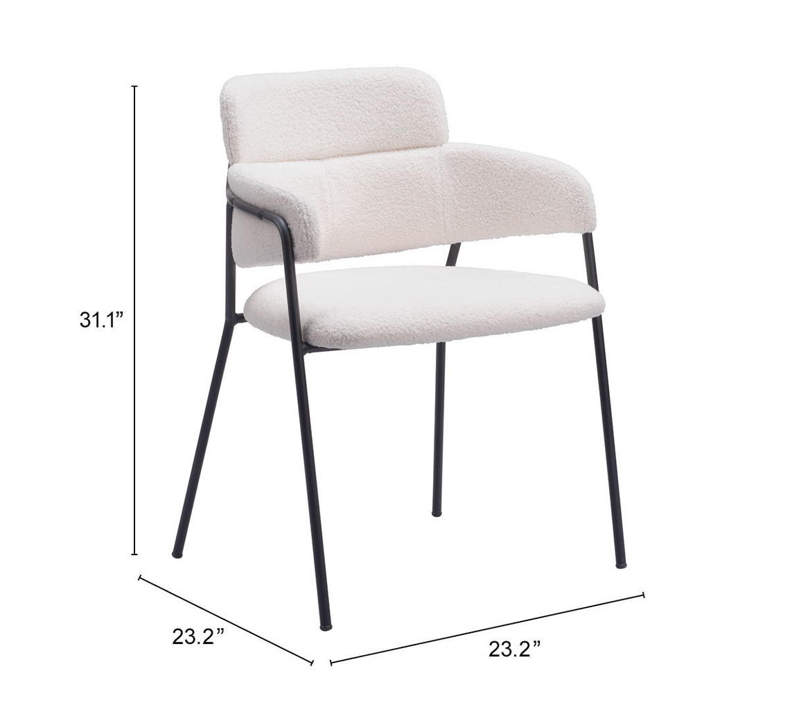 Brynns White Side Chair, Set of 2 - Thumbnail - Image 11