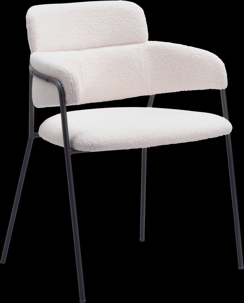 Brynns White Side Chair, Set of 2 - Thumbnail - Image 3