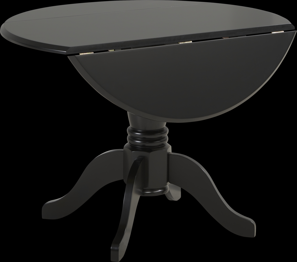 Brynwood Black Drop Leaf Dining Table - Thumbnail - Image 2