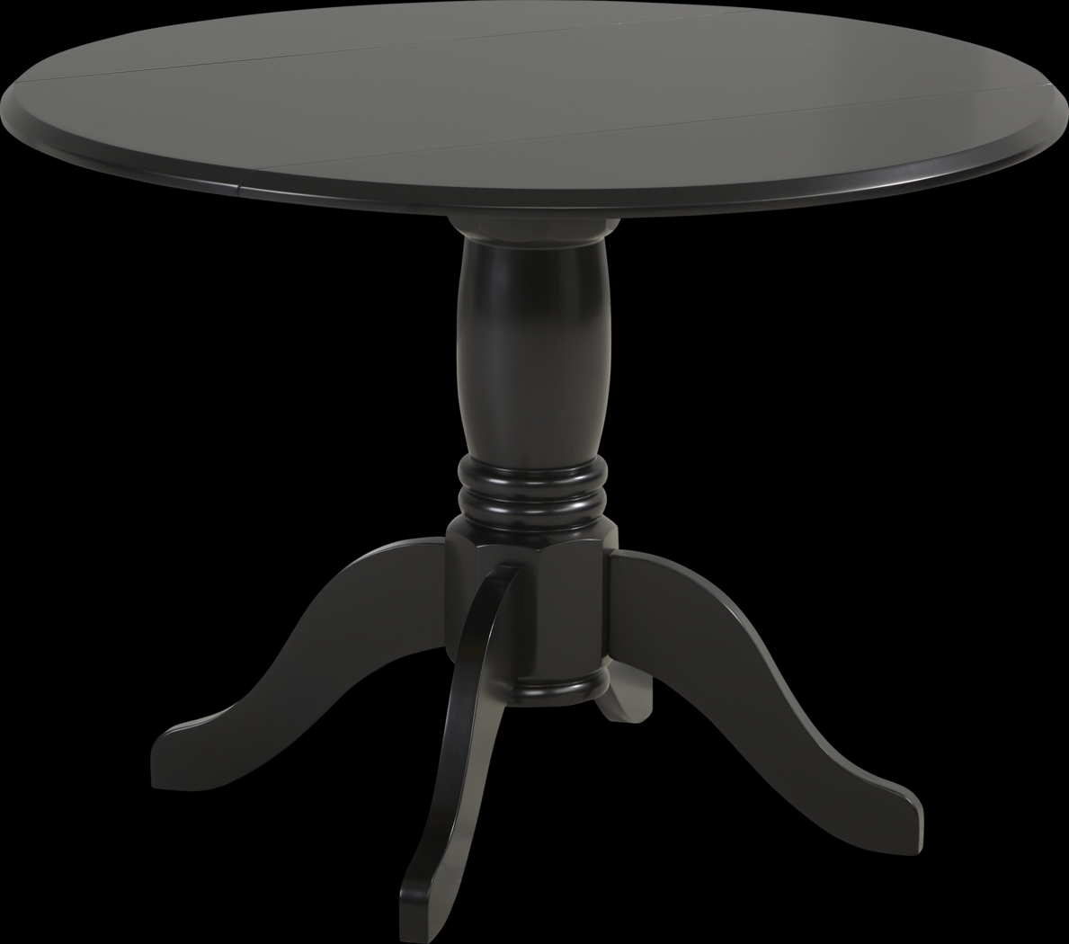 Brynwood Black Drop Leaf Dining Table - Thumbnail - Image 1