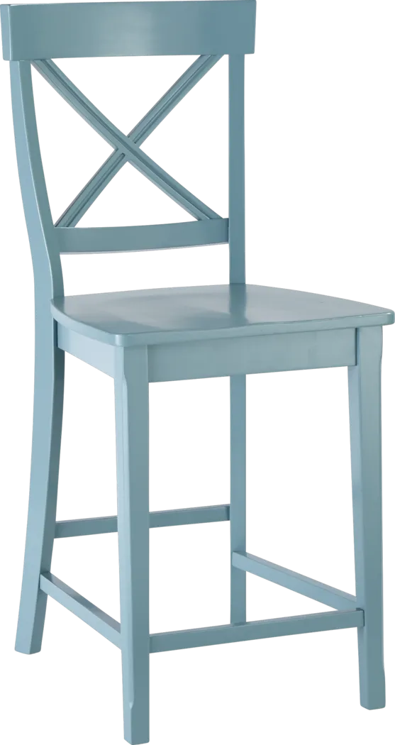 Brynwood Blue Counter Height Stool - Thumbnail - Image 1