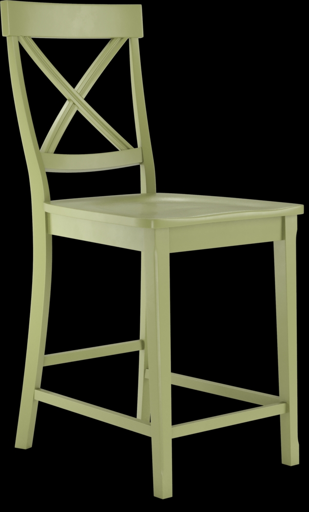 Brynwood Green Counter Height Stool - Thumbnail - Image 1