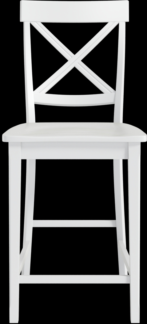 Brynwood Black 5 Pc Counter Height Dining Set with White Stools - Thumbnail - Image 5