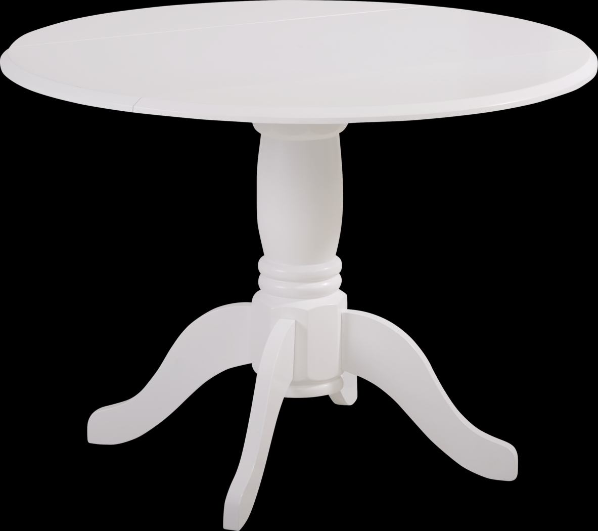 Brynwood White Drop Leaf Dining Table - Thumbnail - Image 1