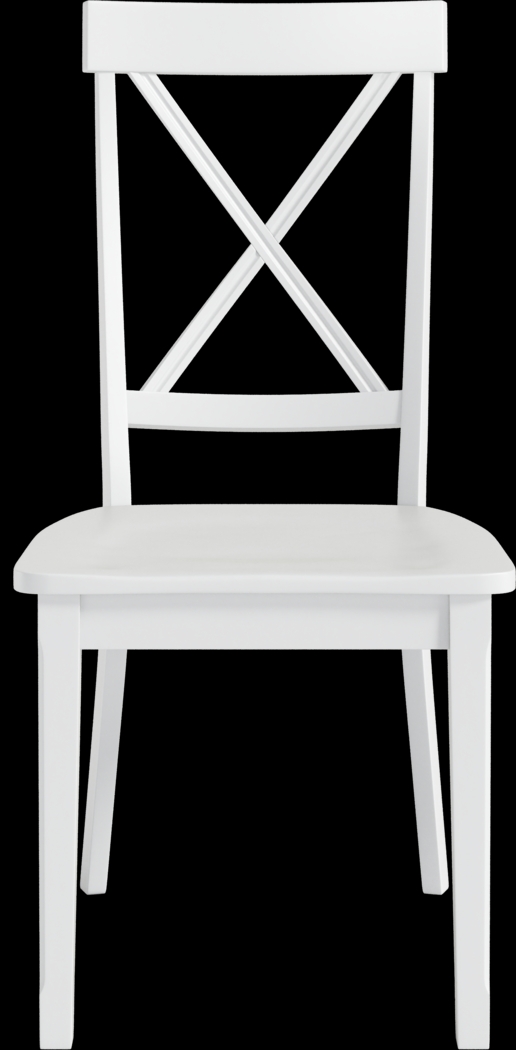 Brynwood Black 5 Pc Round Dining Set with White Chairs - Thumbnail - Image 5