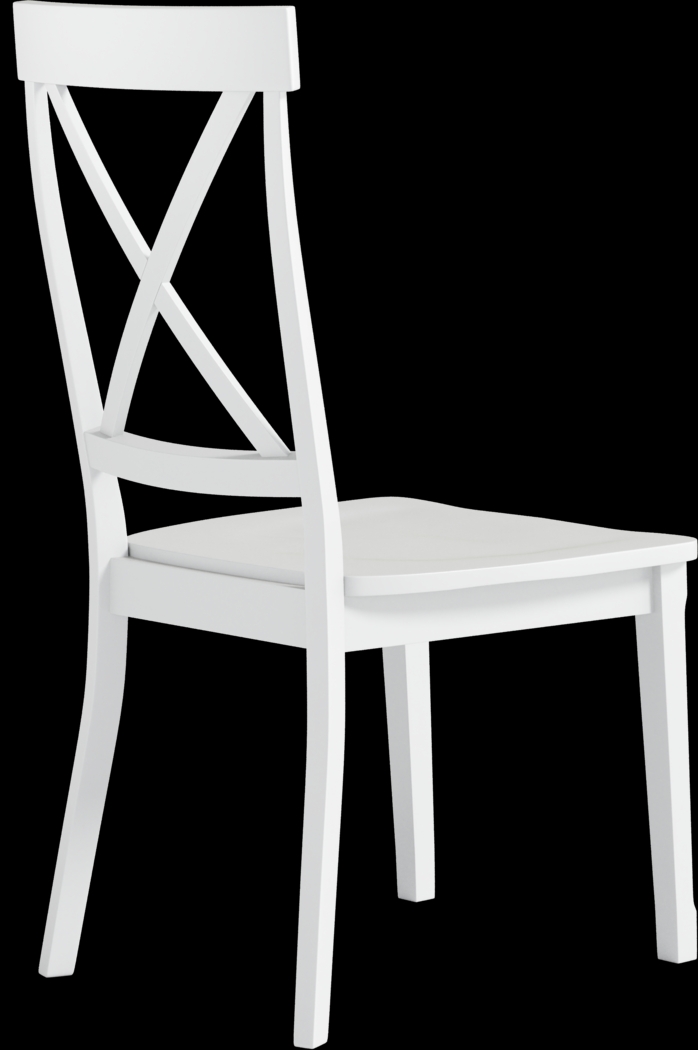 Brynwood Black 5 Pc Round Dining Set with White Chairs - Thumbnail - Image 6