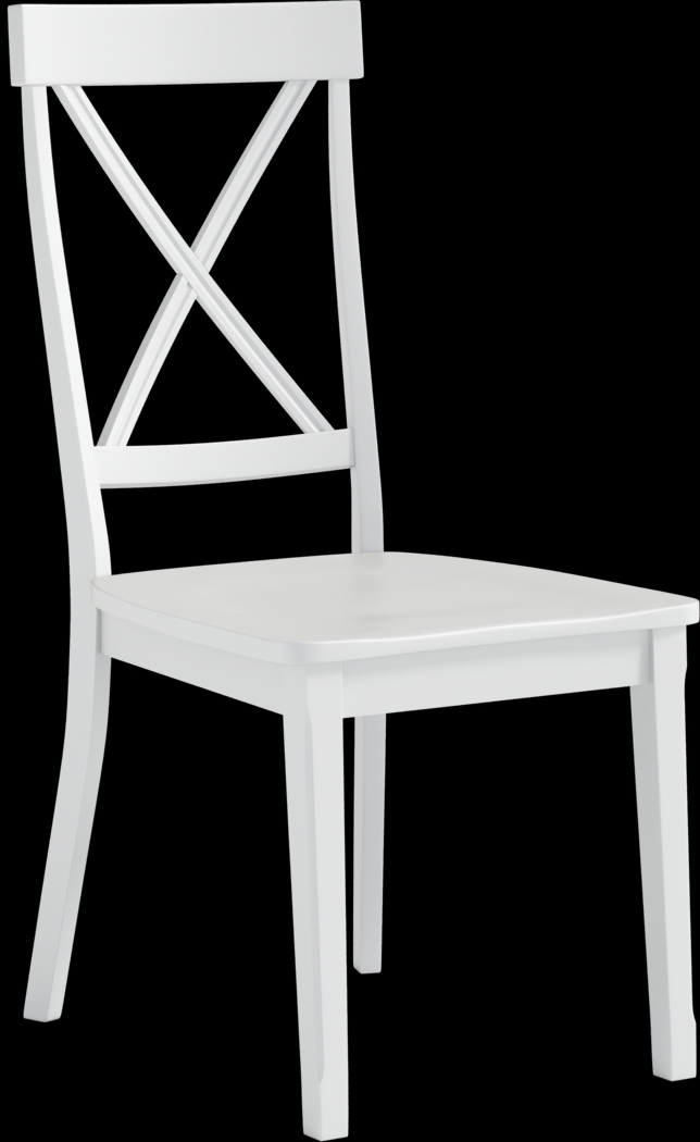 Brynwood Black 5 Pc Round Dining Set with White Chairs - Thumbnail - Image 4