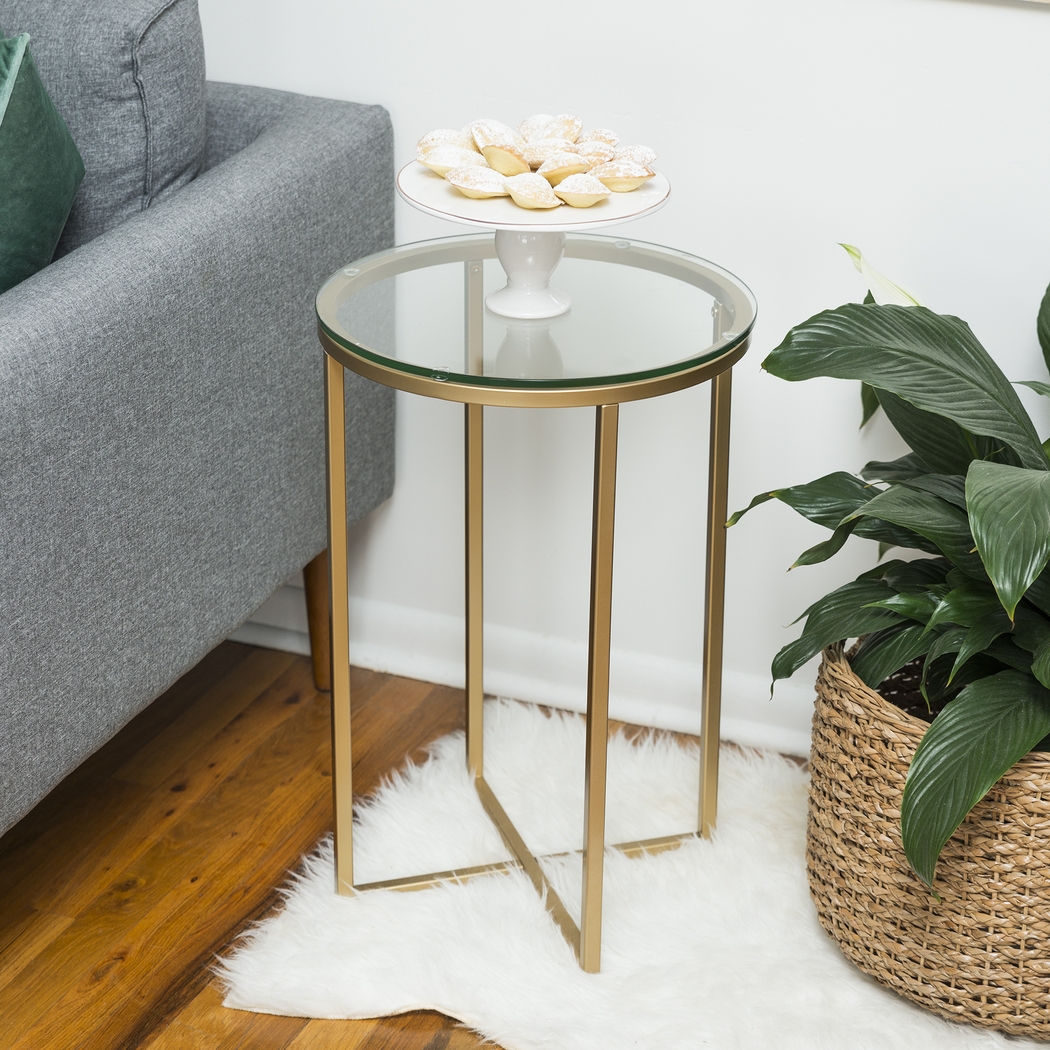 Bryon Alley Gold Accent Table - Thumbnail - Image 2