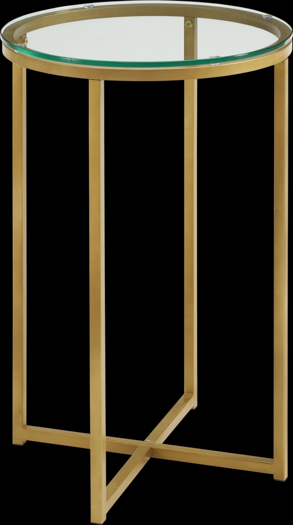 Bryon Alley Gold Accent Table - Thumbnail - Image 1