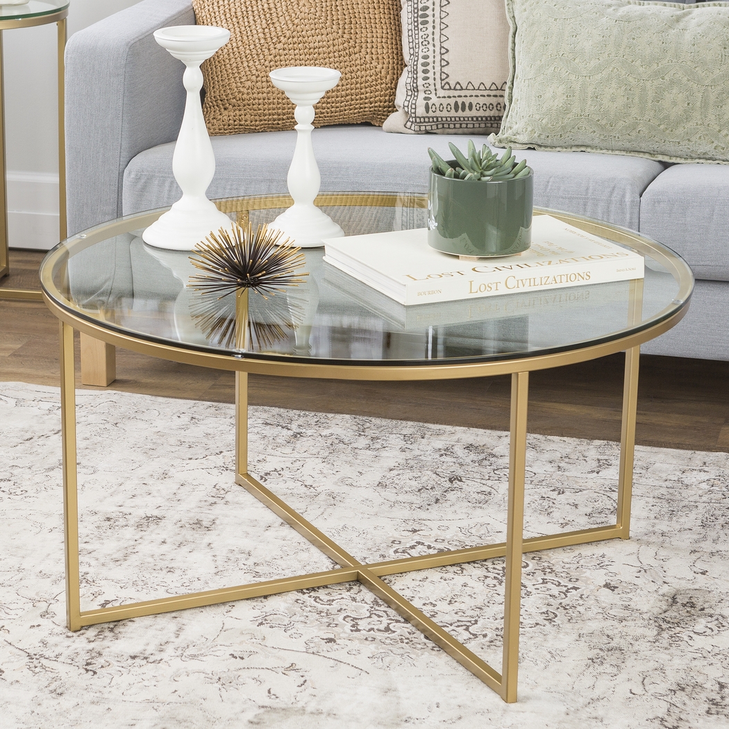 Bryon Alley Gold Cocktail Table - Thumbnail - Image 2