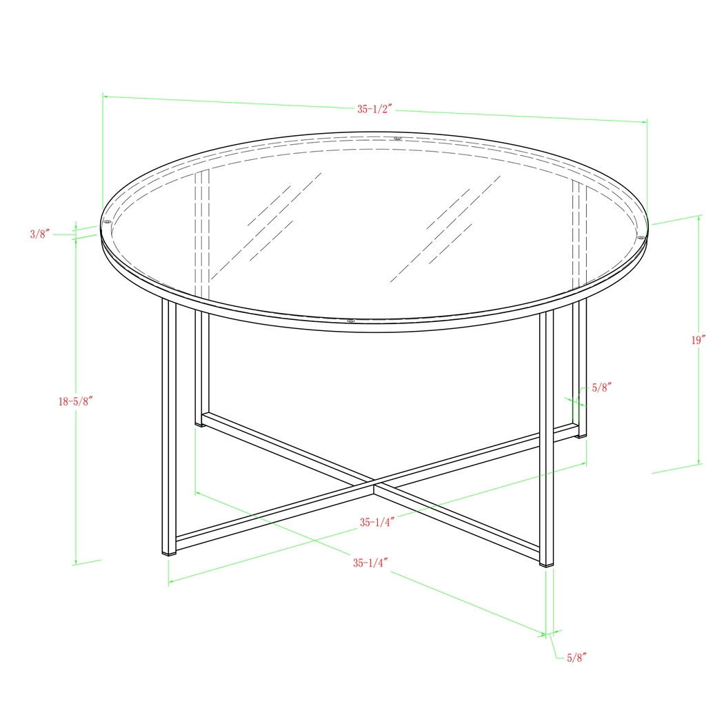 Bryon Alley Gold Cocktail Table - Thumbnail - Image 6