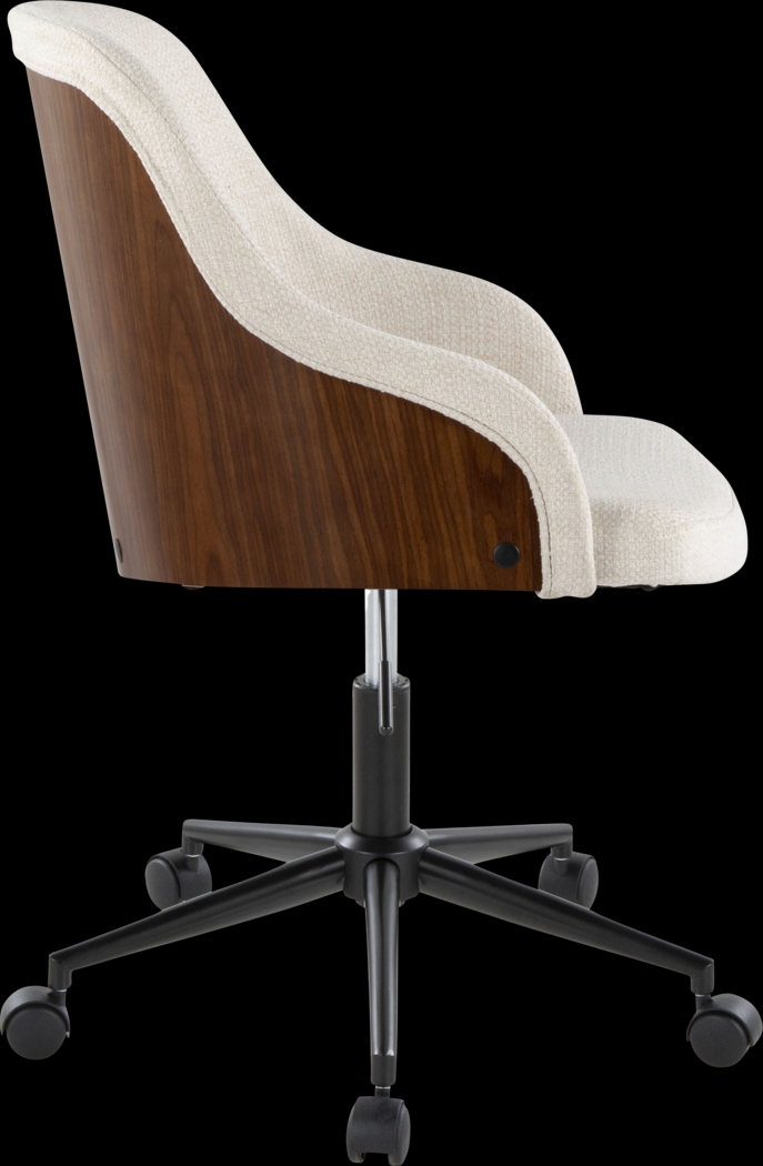 Bryta I Cream Desk Chair - Thumbnail - Image 2
