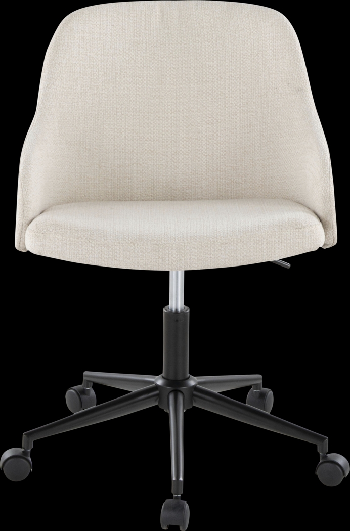 Bryta I Cream Desk Chair - Thumbnail - Image 4