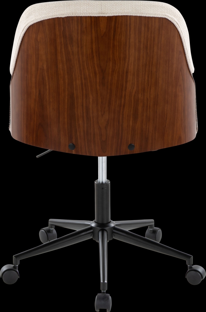 Bryta I Cream Desk Chair - Thumbnail - Image 5