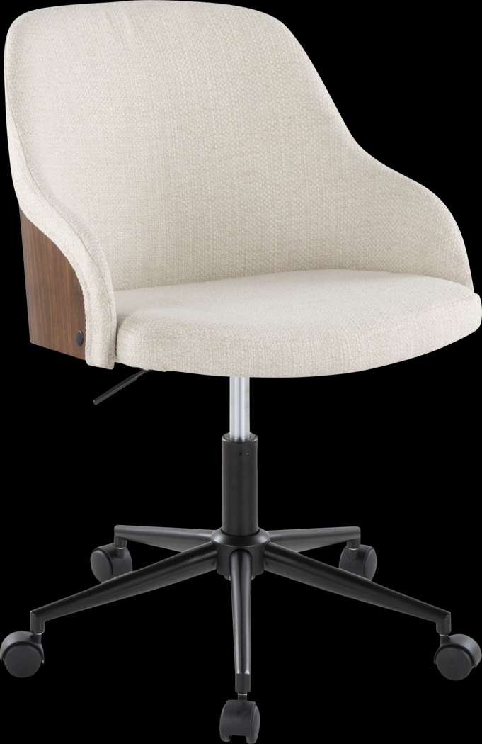 Bryta I Cream Desk Chair - Thumbnail - Image 1