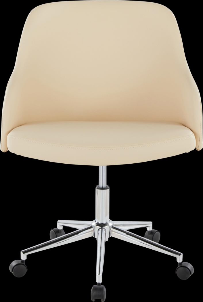 Bryta II Cream Desk Chair - Thumbnail - Image 1