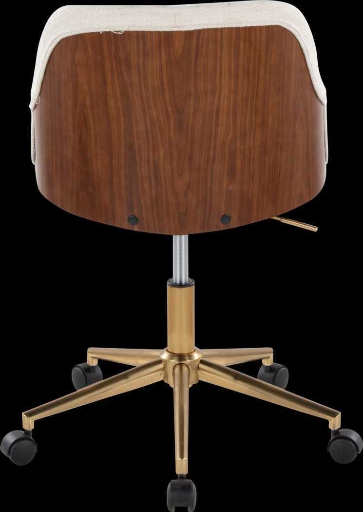 Bryta III Cream Desk Chair - Thumbnail - Image 4