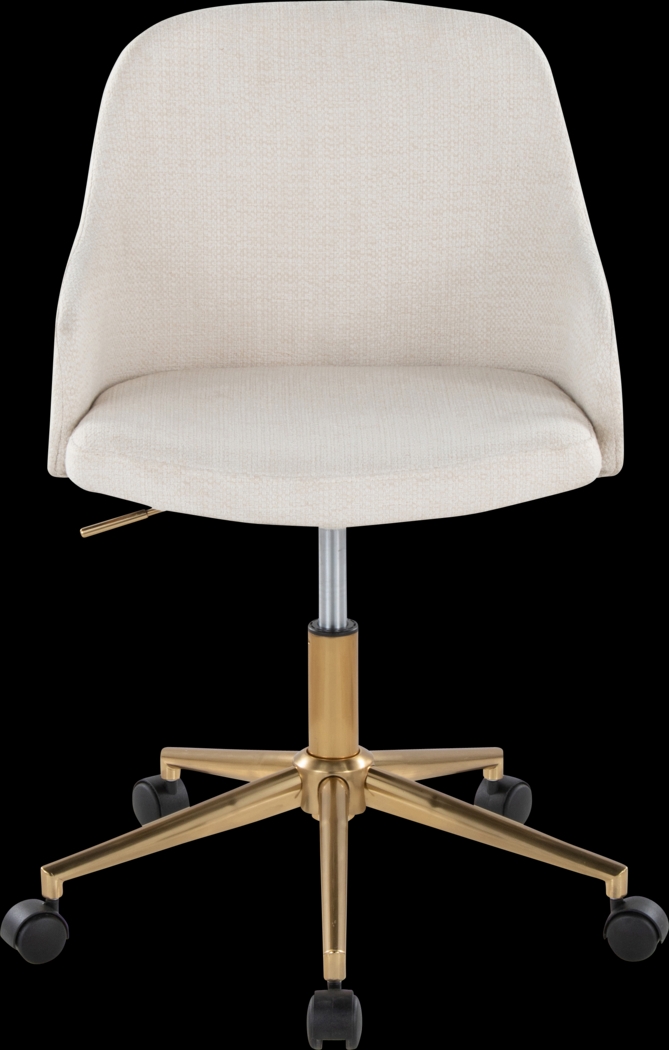 Bryta III Cream Desk Chair - Thumbnail - Image 6