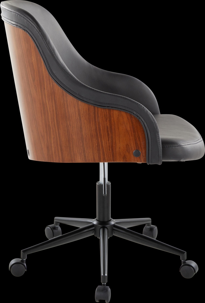 Bryta IV Black Desk Chair - Thumbnail - Image 5