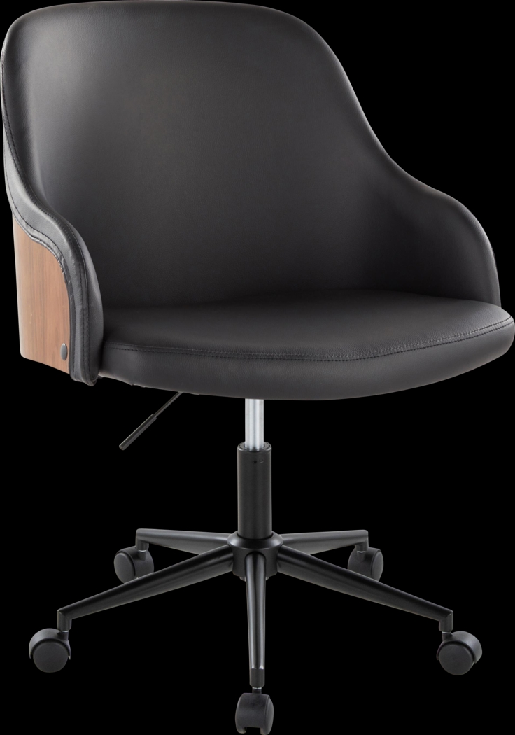 Bryta IV Black Desk Chair - Thumbnail - Image 1