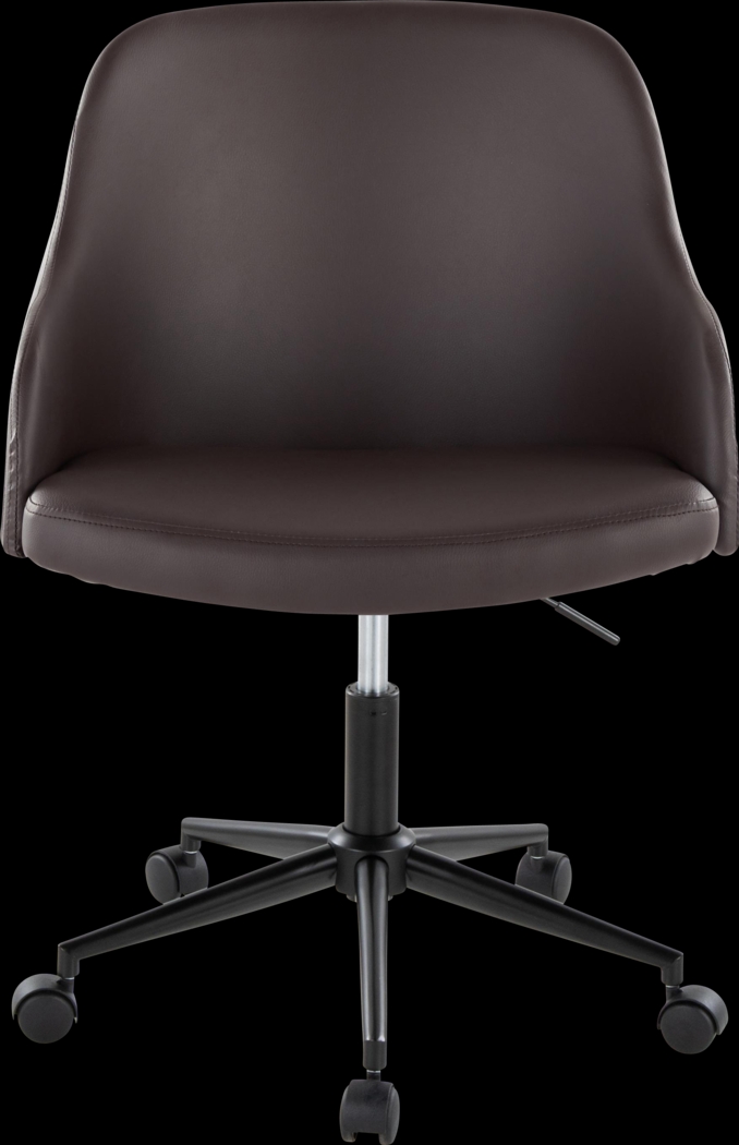 Bryta IV Brown Desk Chair - Thumbnail - Image 4