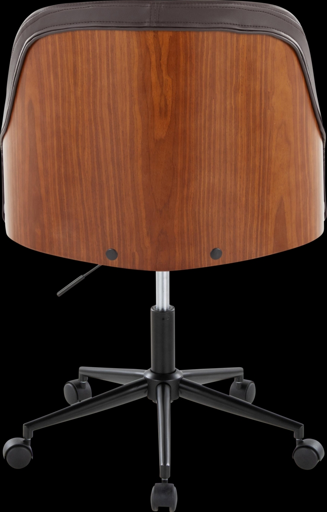 Bryta IV Brown Desk Chair - Thumbnail - Image 5