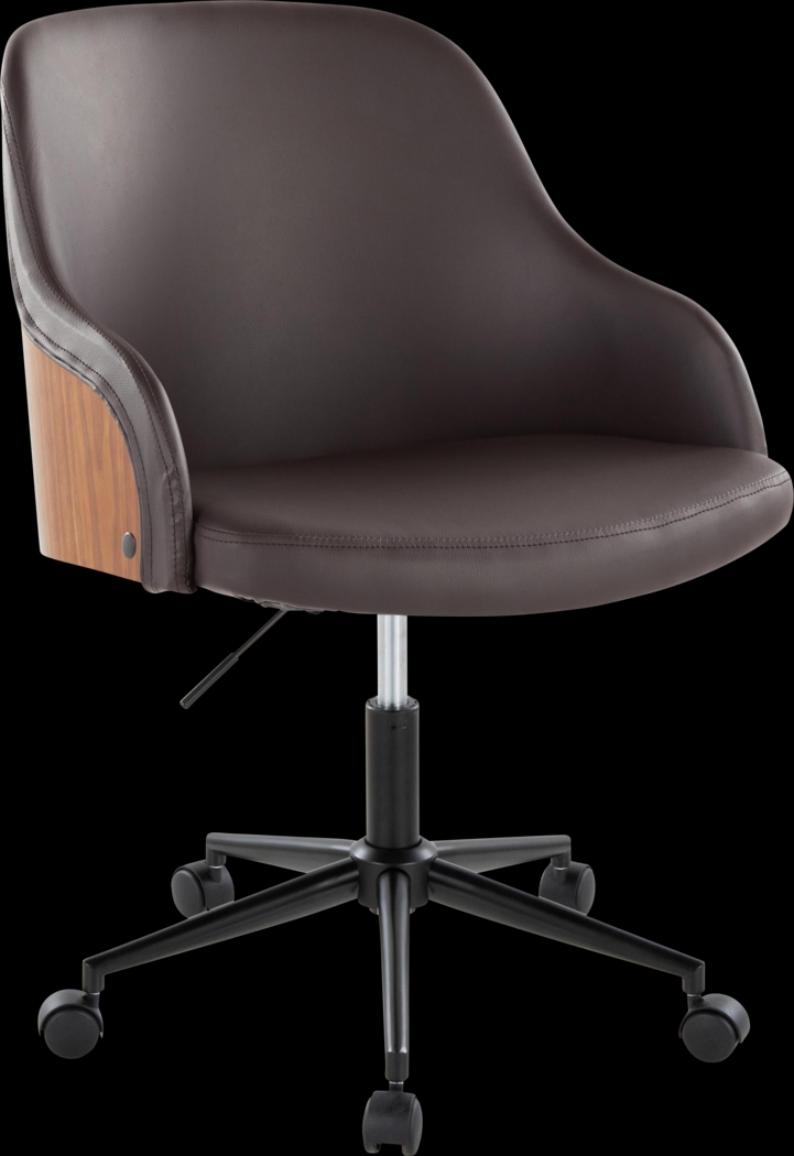 Bryta IV Brown Desk Chair - Thumbnail - Image 1