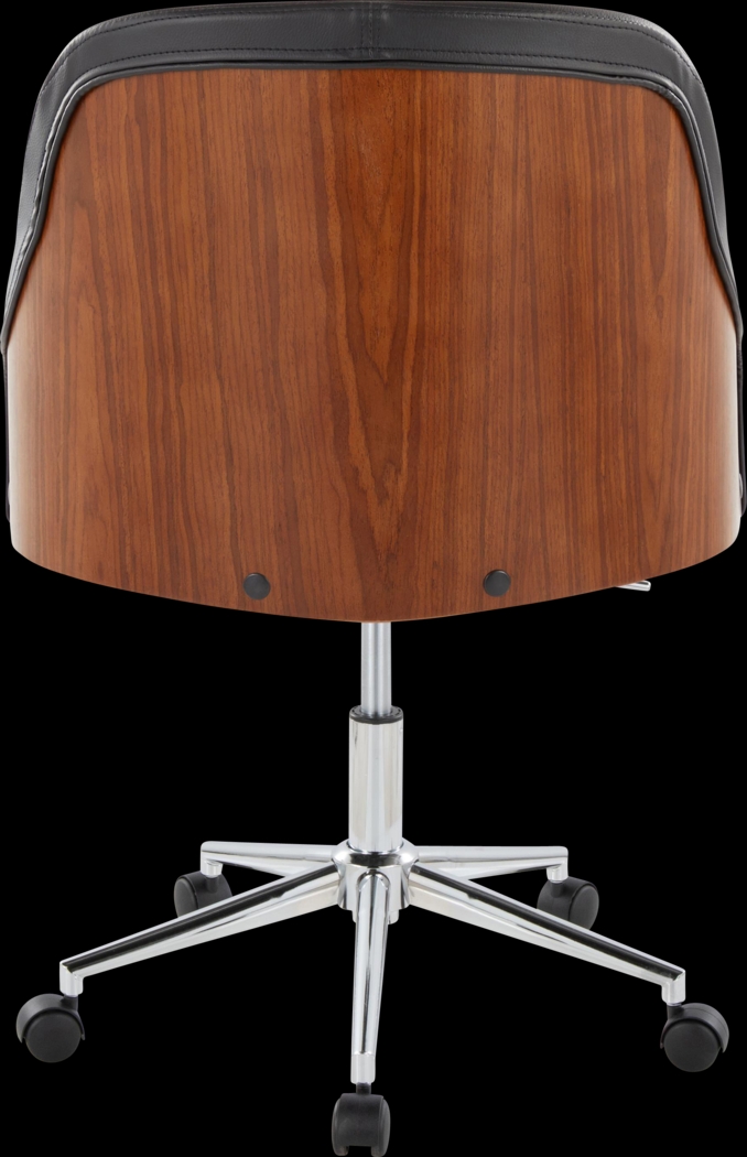Bryta V Black Desk Chair - Thumbnail - Image 2
