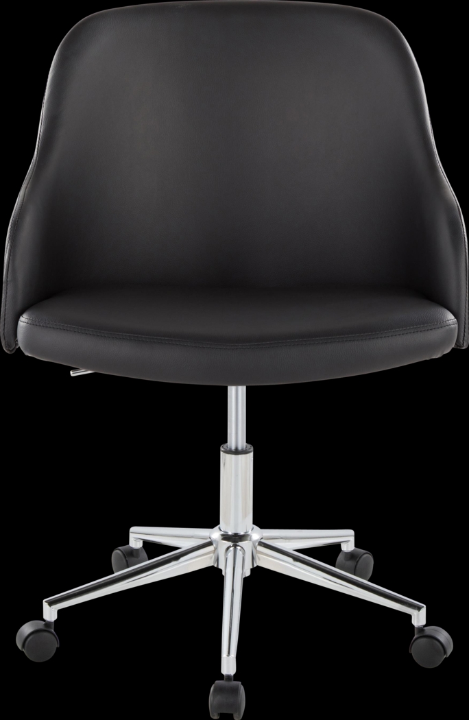 Bryta V Black Desk Chair - Thumbnail - Image 3
