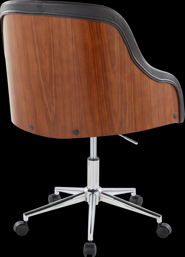 Bryta V Black Desk Chair - Thumbnail - Image 5