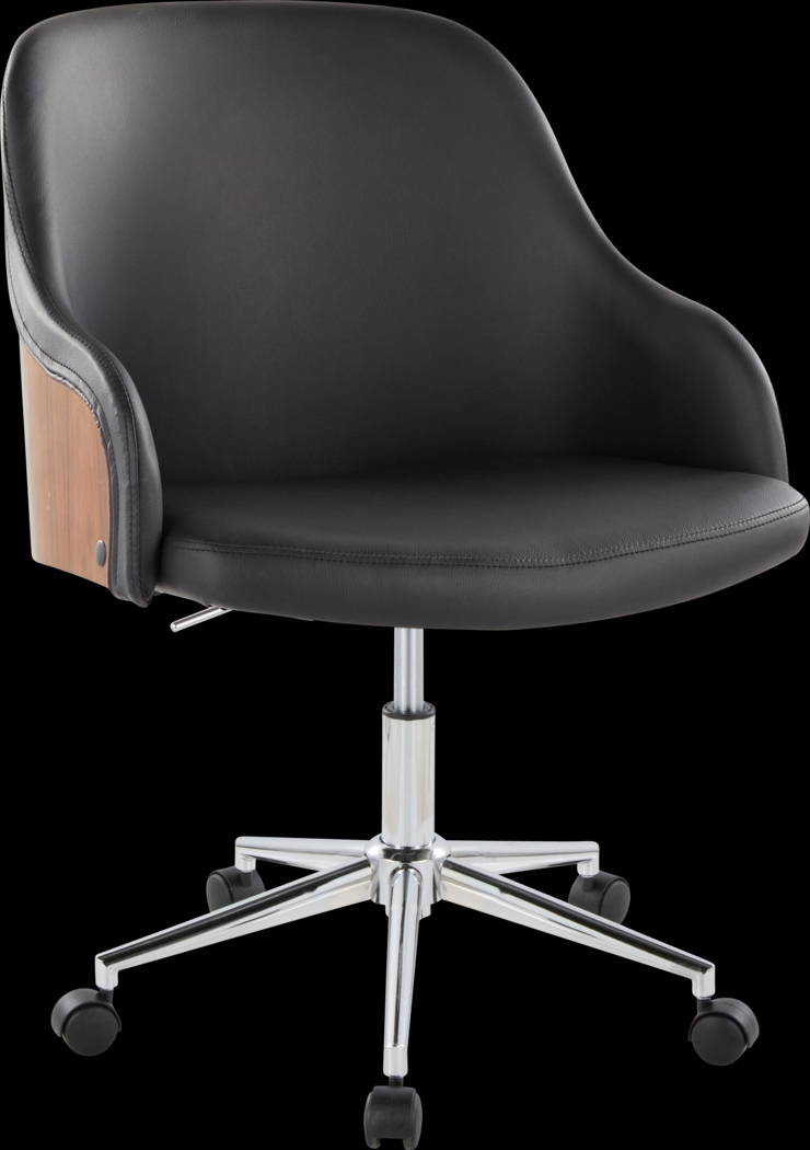 Bryta V Black Desk Chair - Thumbnail - Image 1