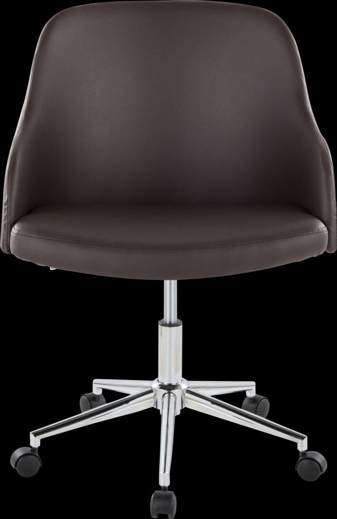 Bryta V Brown Desk Chair - Thumbnail - Image 5