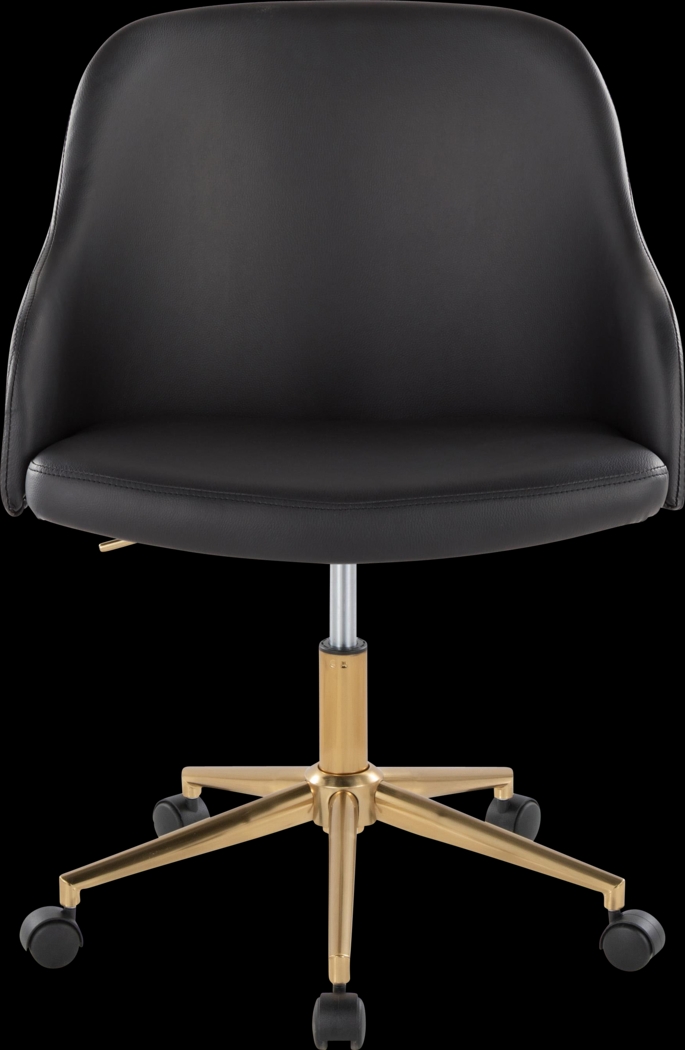 Bryta VI Black Desk Chair - Thumbnail - Image 3