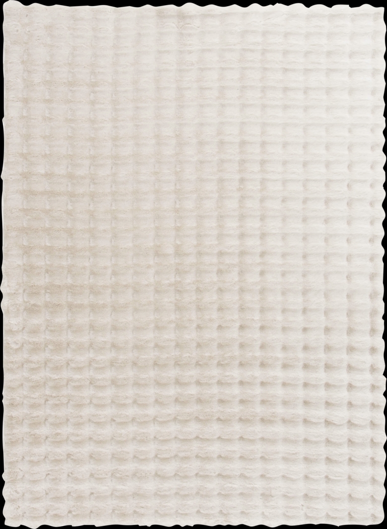 Bubble Minky Ivory 5' x 7' Rug - Thumbnail - Image 1