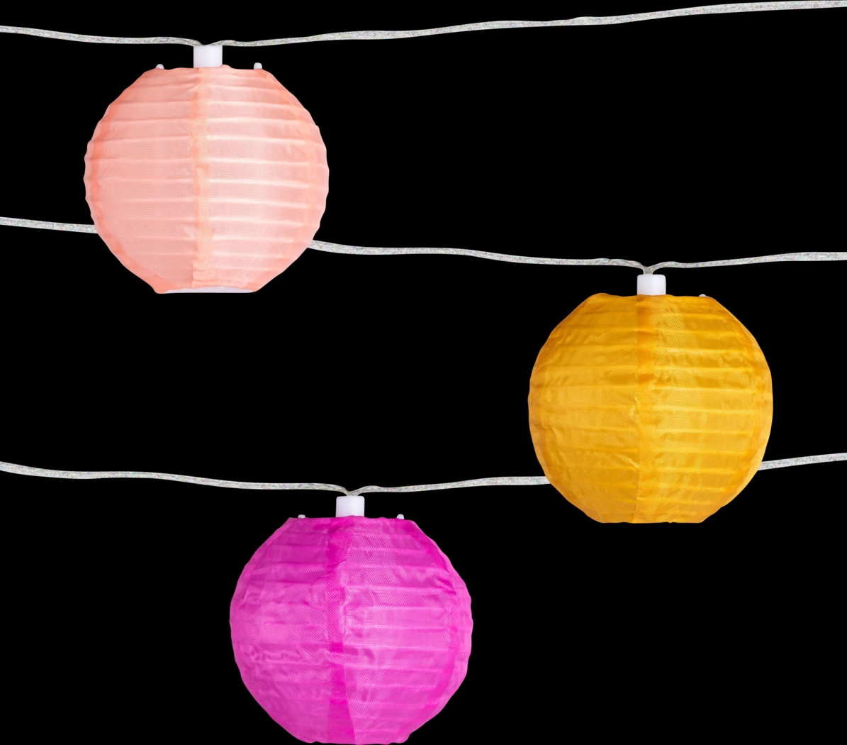 Bubbling Bauble Pink Outdoor Solar String Lights - Thumbnail - Image 2