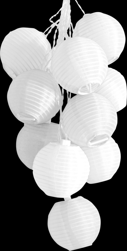 Bubbling Bauble White Outdoor Solar String Lights - Thumbnail - Image 1