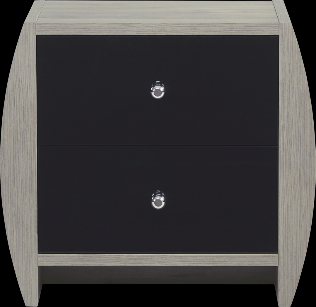 Buccone Heights Black Nightstand - Thumbnail - Image 1