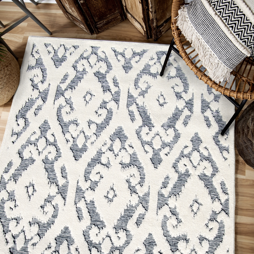 Buchmeyer White 7'9 x 10'10 Rug - Thumbnail - Image 7