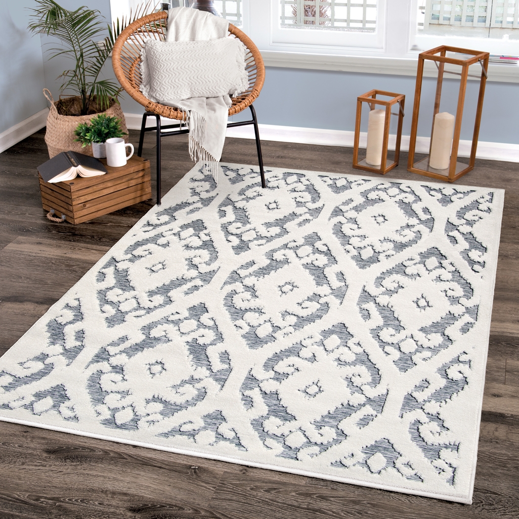 Buchmeyer White 7'9 x 10'10 Rug - Thumbnail - Image 8