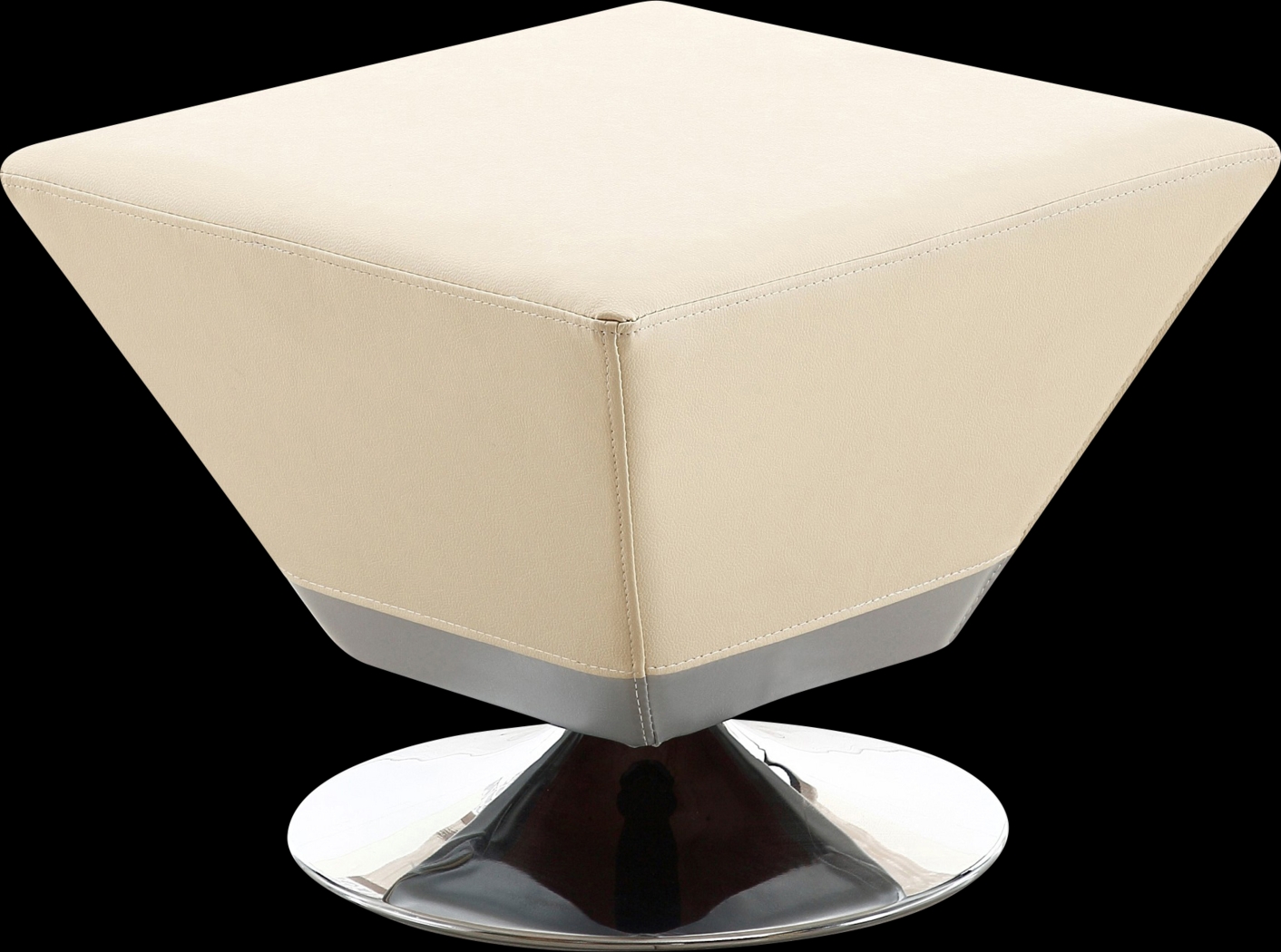 Buecker Beige Swivel Ottoman - Thumbnail - Image 1