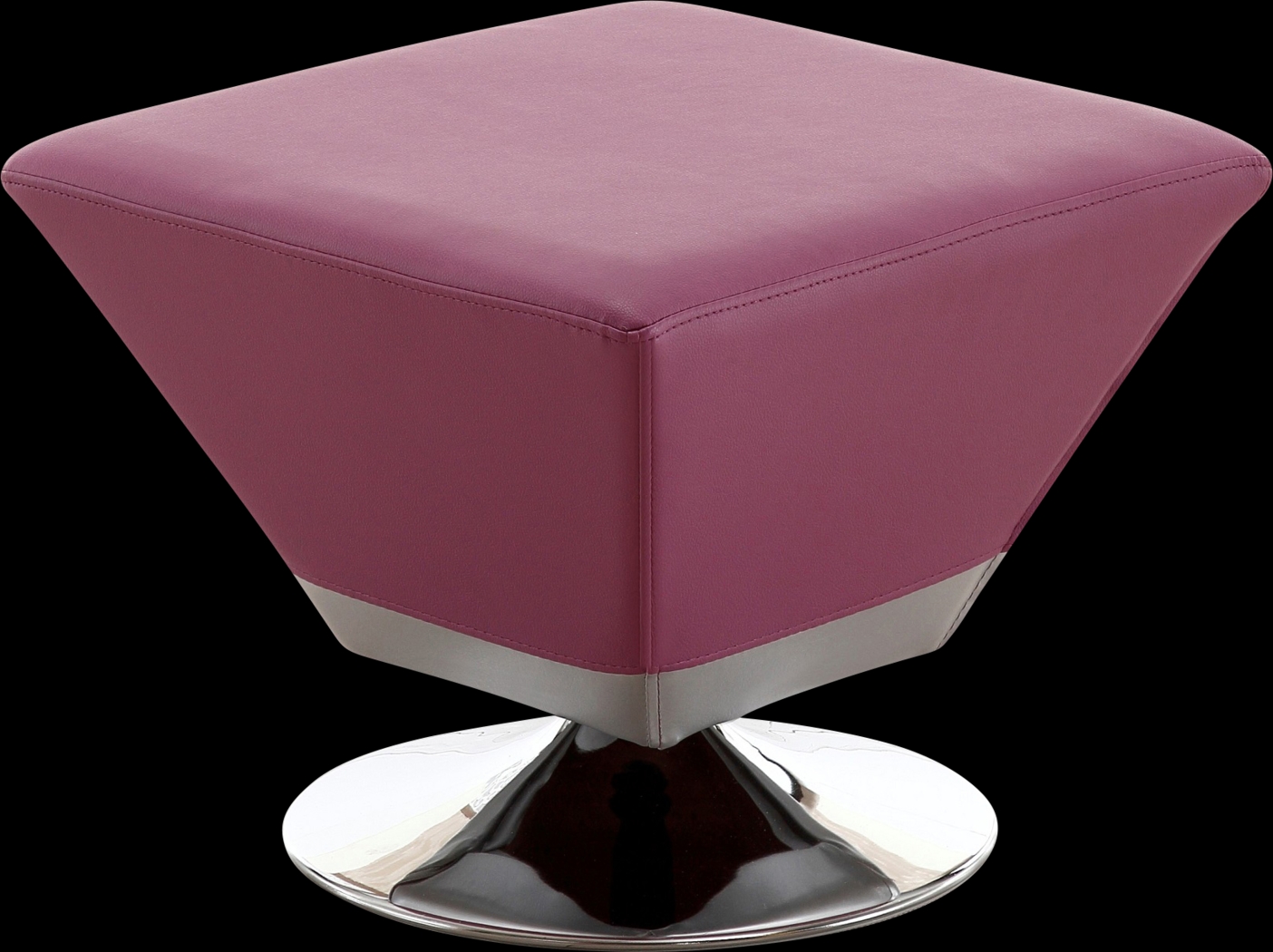 Buecker Purple Swivel Ottoman - Thumbnail - Image 1