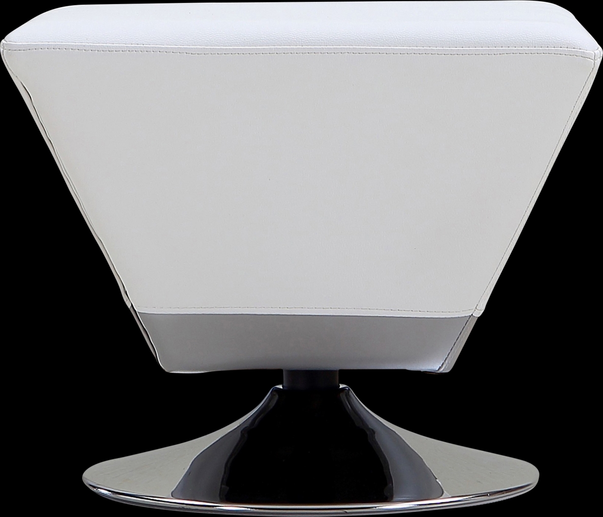 Buecker White Swivel Ottoman - Thumbnail - Image 1